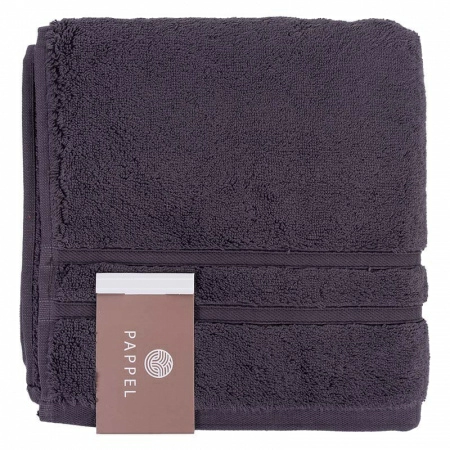2 Полотенце махровое Pappel Cirrus/S 50x100см, цвет антрацит фото 2