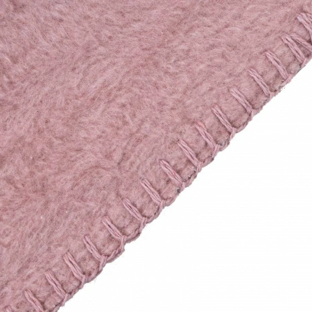 4 Плед 150x200см Pappel Cotton, розовый с серым фото 4