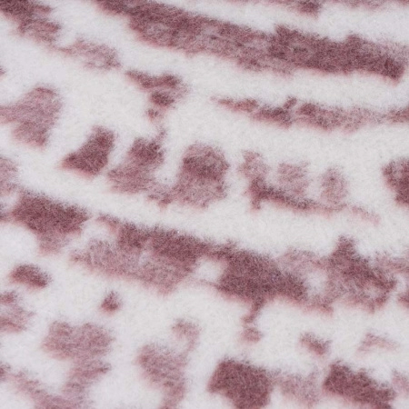 3 Плед 150x200см Pappel Cotton, белый с бордовым фото 3