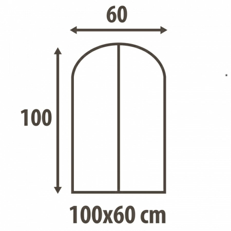 3 Чехол для одежды Hausmann Paisley 60x100см, бежевый фото 3