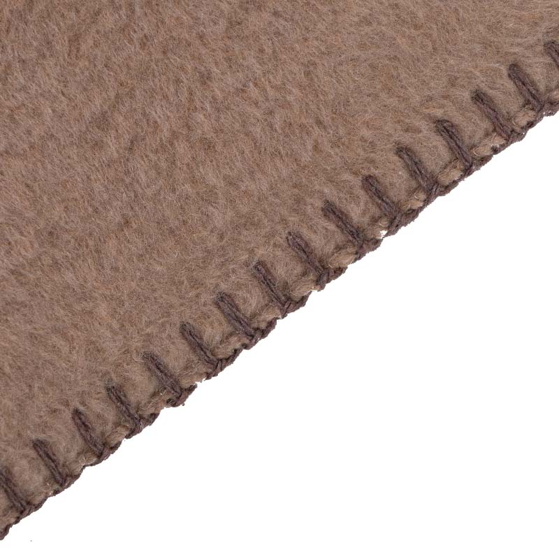 Плед 200x220см Pappel Cotton, голубой с бежевым фото 5